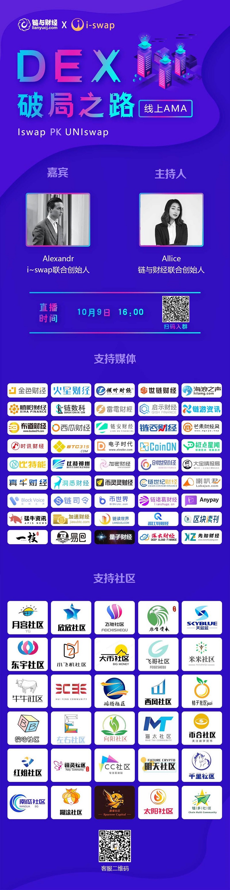 DEX破局之路 《链与财经对话i-swap》